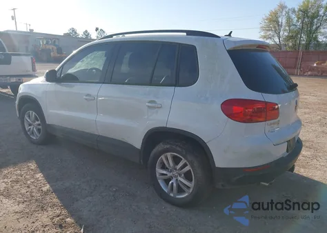 2016 Volkswagen Tiguan S from USA, damaged, VIN WVGAV7AX6GW519373